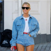 Paillettenbesetzte Damenjacke für festliche Anlässe-Luzern Mode