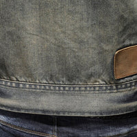 Herren Denim Jacke mit Reißverschluss und Stehkragen-Luzern Mode