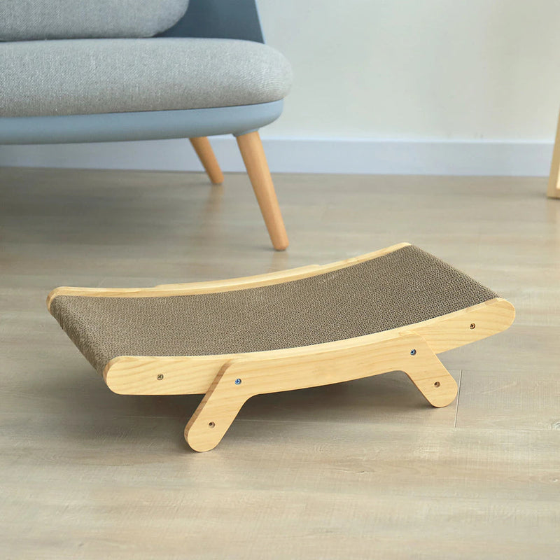 Kratzbaum und Liegestuhl für Katzen | 3-in-1 | Modern | Bequem | Spielen-Luzern Mode