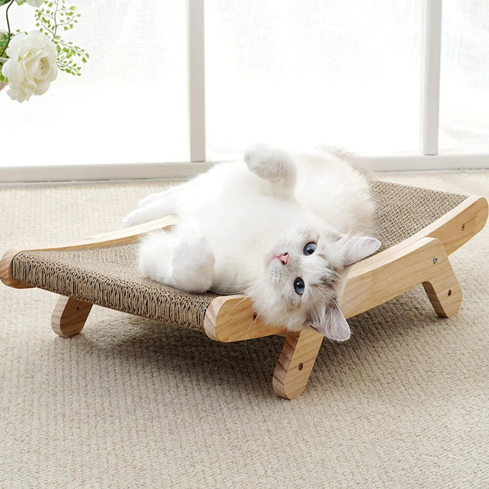Kratzbaum und Liegestuhl für Katzen | 3-in-1 | Modern | Bequem | Spielen-Luzern Mode