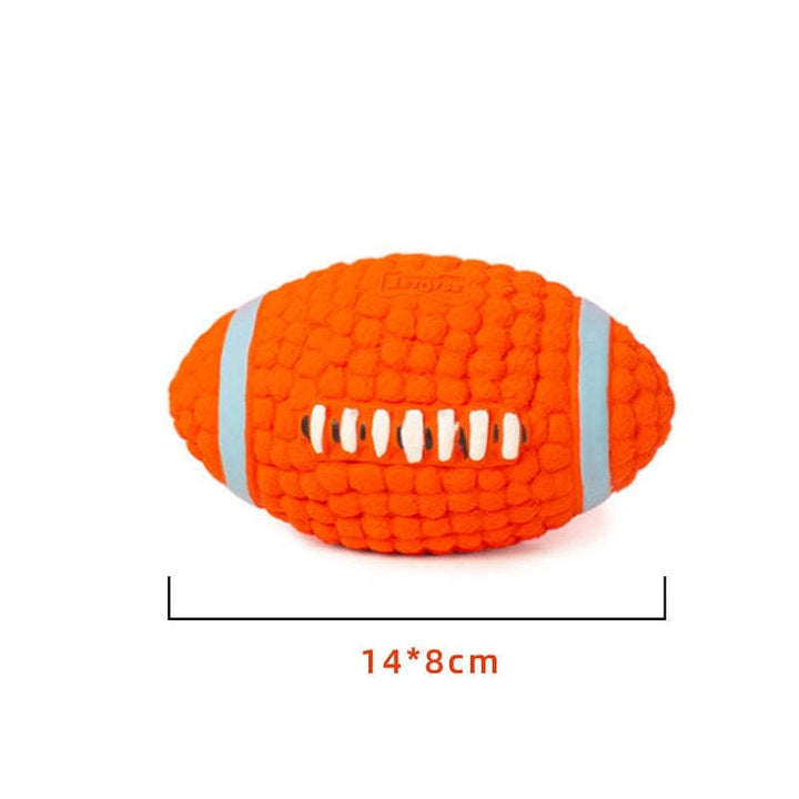 Spielball Hunde | Unzerstörbar | Sprungkraft | Stark | Flexibel-Rugbyball-Groß-Luzern Mode
