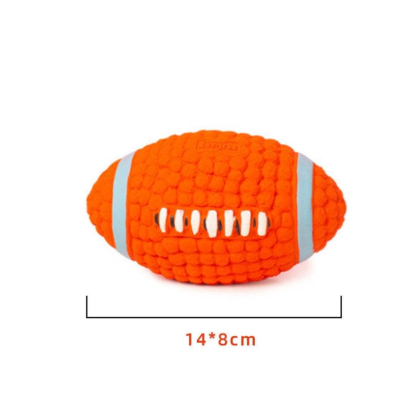 Spielball Hunde | Unzerstörbar | Sprungkraft | Stark | Flexibel-Rugbyball-Groß-Luzern Mode