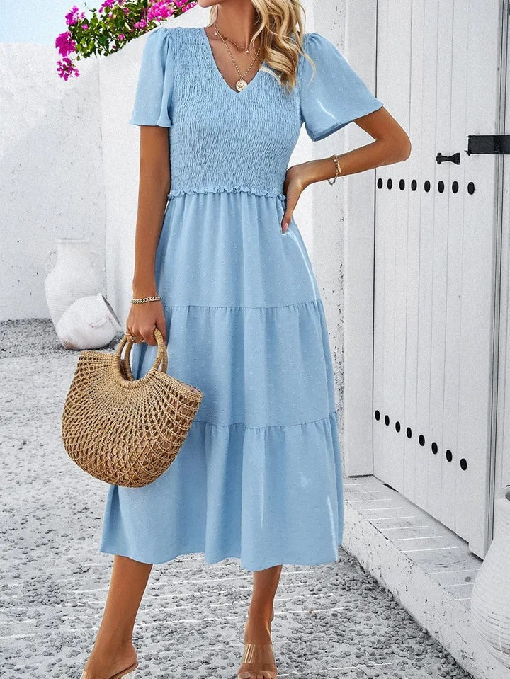 Herbstkleid mit lockerer Passform – Nadezhda