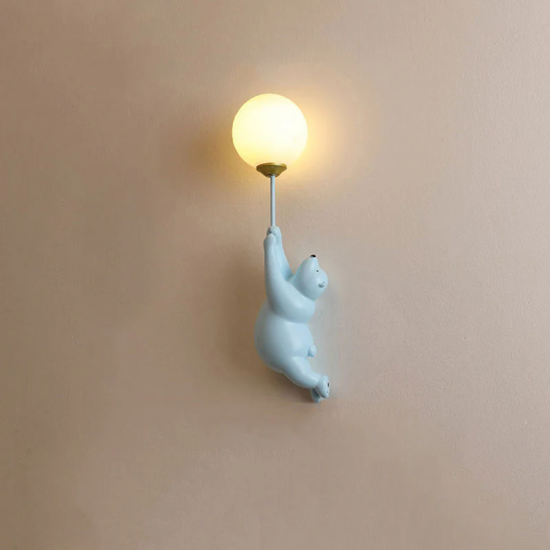 Kinderzimmer Wandlampe | Bär Niedlich Stilvoll Einzigartig Atmosphärisch LED-Blau-B-Luzern Mode