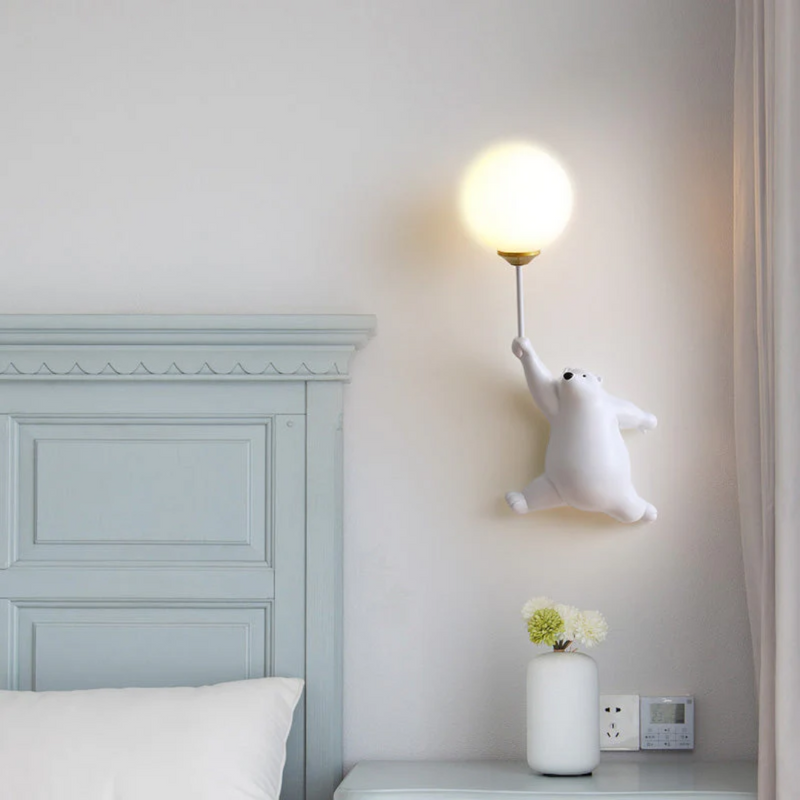 Kinderzimmer Wandlampe | Bär Niedlich Stilvoll Einzigartig Atmosphärisch LED-Luzern Mode