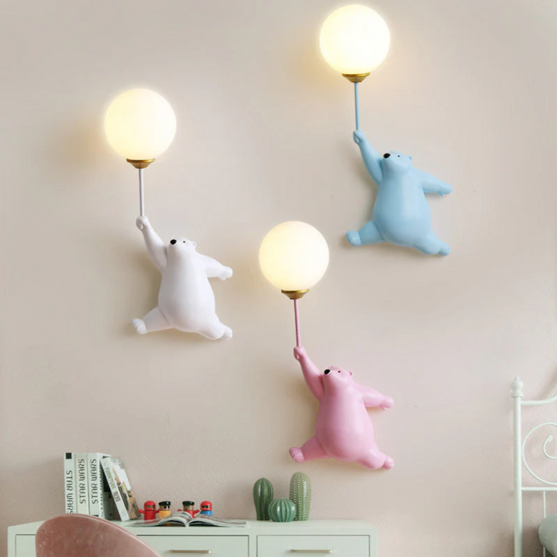 Kinderzimmer Wandlampe | Bär Niedlich Stilvoll Einzigartig Atmosphärisch LED-Luzern Mode