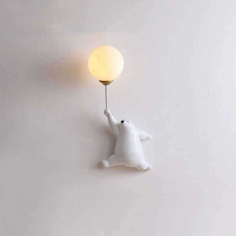 Kinderzimmer Wandlampe | Bär Niedlich Stilvoll Einzigartig Atmosphärisch LED-Weiß-A-Luzern Mode