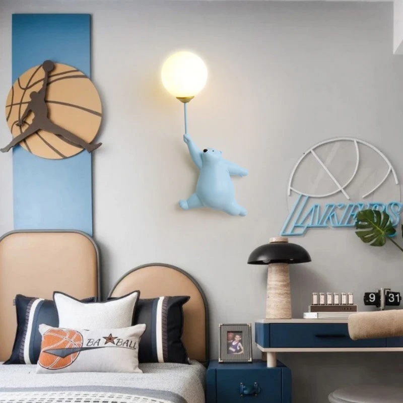 Kinderzimmer Wandlampe | Bär Niedlich Stilvoll Einzigartig Atmosphärisch LED-Luzern Mode