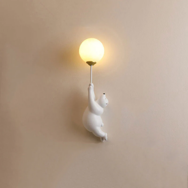 Kinderzimmer Wandlampe | Bär Niedlich Stilvoll Einzigartig Atmosphärisch LED-Weiß-B-Luzern Mode