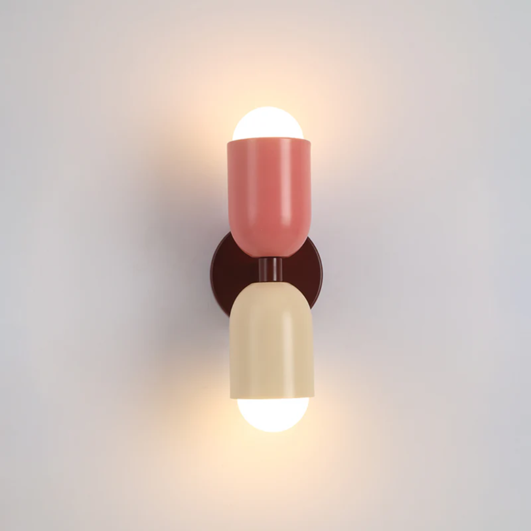 Wandleuchte | LED Modern Doppelseitig Farbvoll Stimmungsbeleuchtung Einzigartig Stilvoll-Rosa-Weiß-Luzern Mode