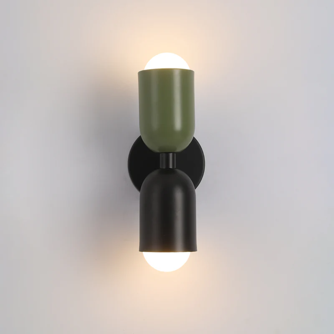 Wandleuchte | LED Modern Doppelseitig Farbvoll Stimmungsbeleuchtung Einzigartig Stilvoll-Schwarz-Grün-Luzern Mode