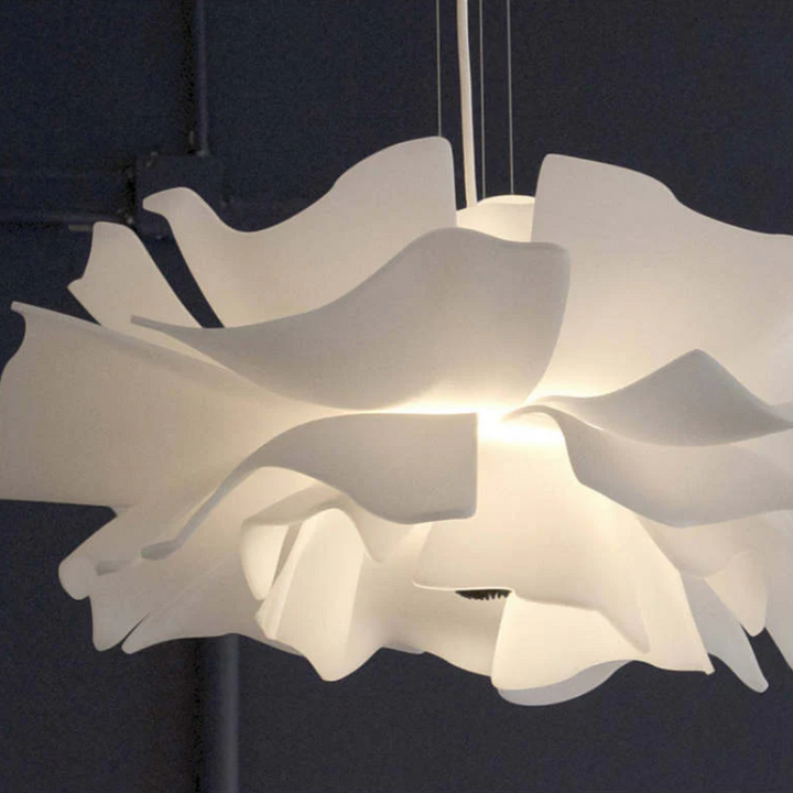 Design-Hängelampe | Weiß Blume Metall Stilvoll Einzigartig Langlebig Stimmungsvol-Luzern Mode