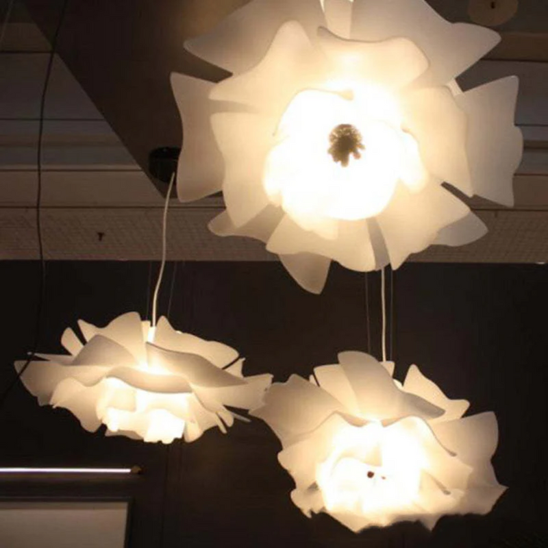 Design-Hängelampe | Weiß Blume Metall Stilvoll Einzigartig Langlebig Stimmungsvol-Luzern Mode