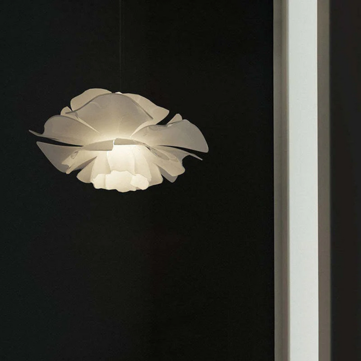 Design-Hängelampe | Weiß Blume Metall Stilvoll Einzigartig Langlebig Stimmungsvol-Luzern Mode