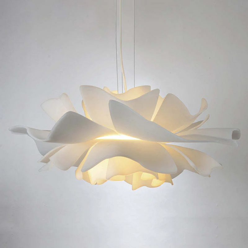 Design-Hängelampe | Weiß Blume Metall Stilvoll Einzigartig Langlebig Stimmungsvol-Luzern Mode