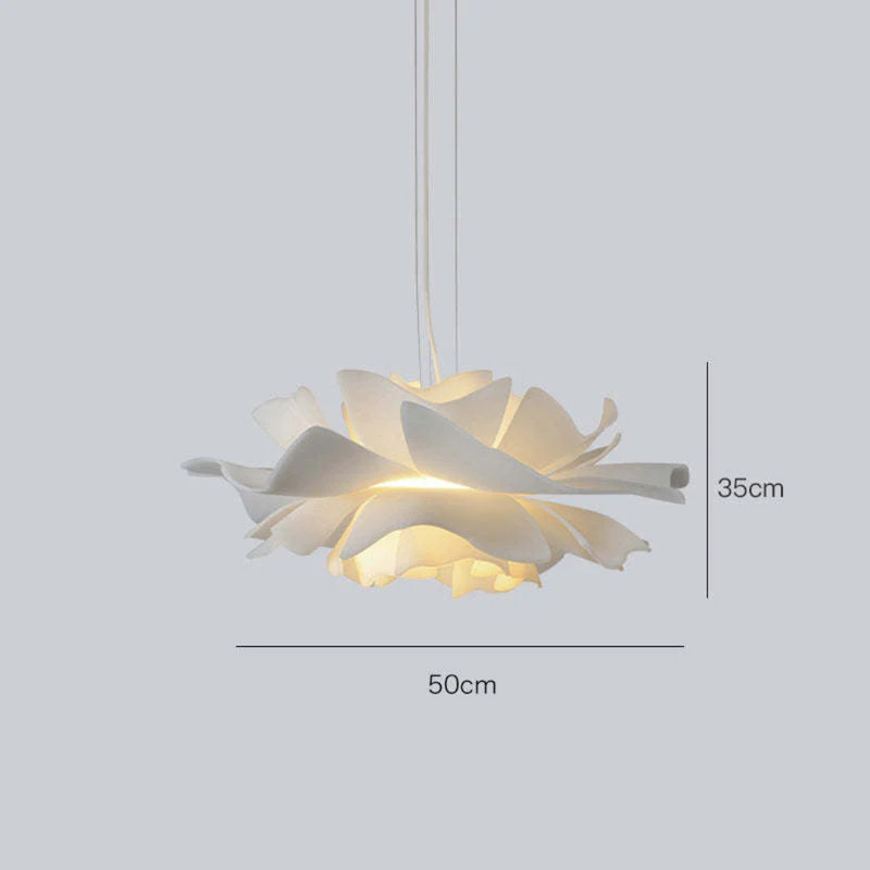 Design-Hängelampe | Weiß Blume Metall Stilvoll Einzigartig Langlebig Stimmungsvol-Luzern Mode