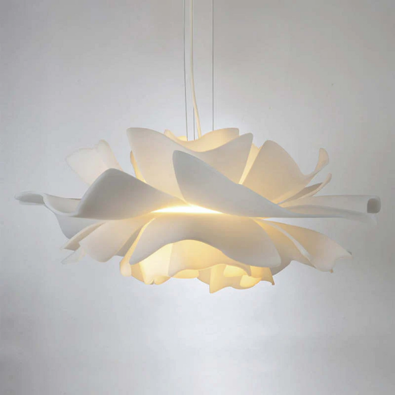 Design-Hängelampe | Weiß Blume Metall Stilvoll Einzigartig Langlebig Stimmungsvol-Luzern Mode