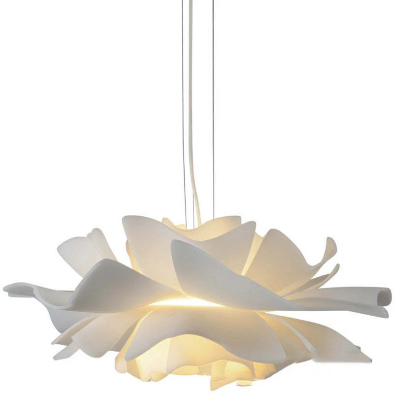 Design-Hängelampe | Weiß Blume Metall Stilvoll Einzigartig Langlebig Stimmungsvol-Luzern Mode