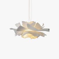 Design-Hängelampe | Weiß Blume Metall Stilvoll Einzigartig Langlebig Stimmungsvol-Luzern Mode