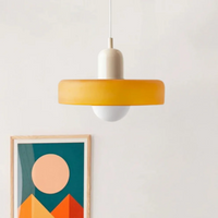 Hängelampe | Design LED Langlebig Kugel Stilvoll Stimmungsvolles Vielseitig Glas-Creme-Orange-25 cm-Luzern Mode