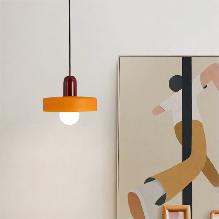 Hängelampe | Design LED Langlebig Kugel Stilvoll Stimmungsvolles Vielseitig Glas-Rot-Orange-25 cm-Luzern Mode