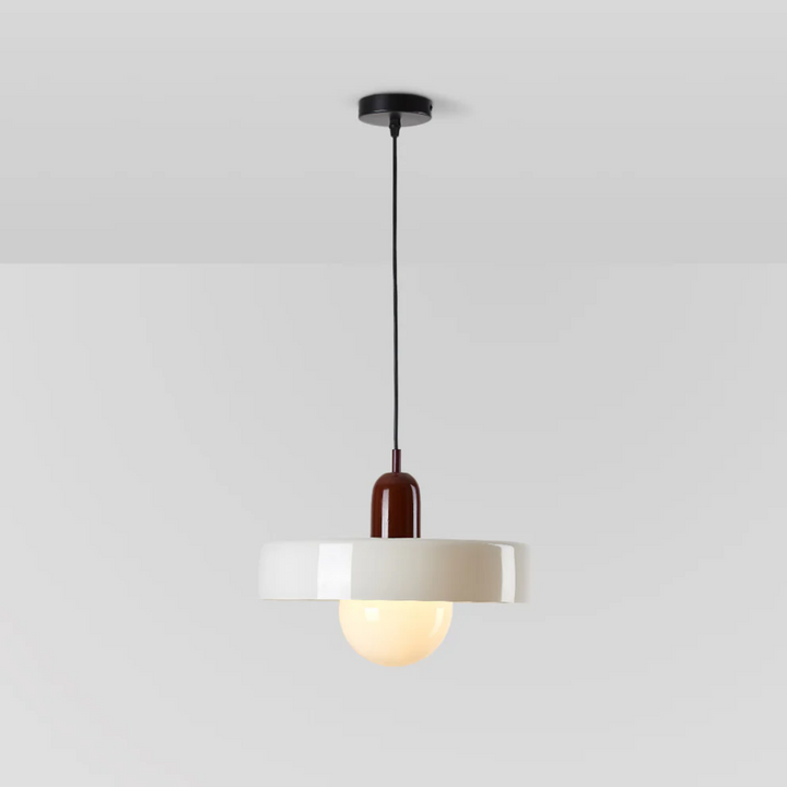Hängelampe | Design LED Langlebig Kugel Stilvoll Stimmungsvolles Vielseitig Glas-Rot-Weiß-25 cm-Luzern Mode