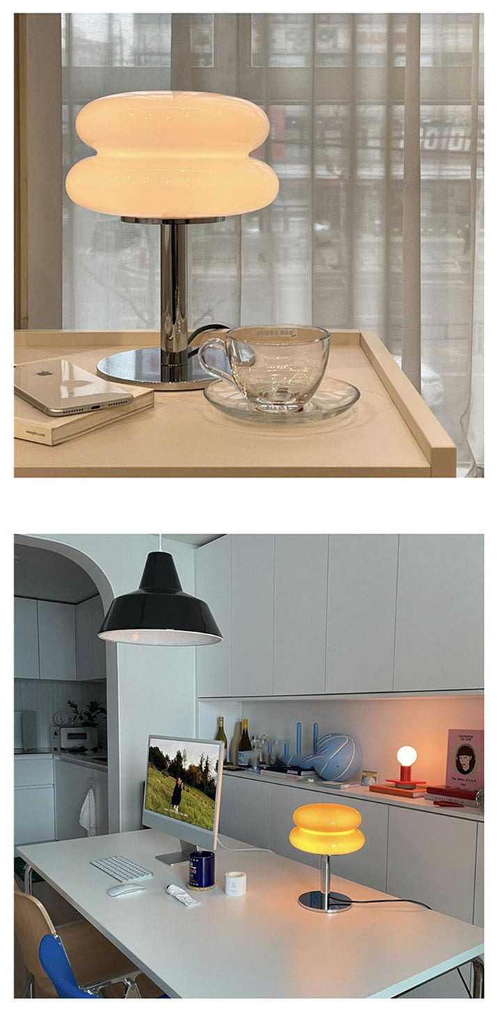 Tischlampe | Kompaktes Glasdesign Stilvoll Vielseitig Stimmungsvolles Licht Langlebig-Luzern Mode