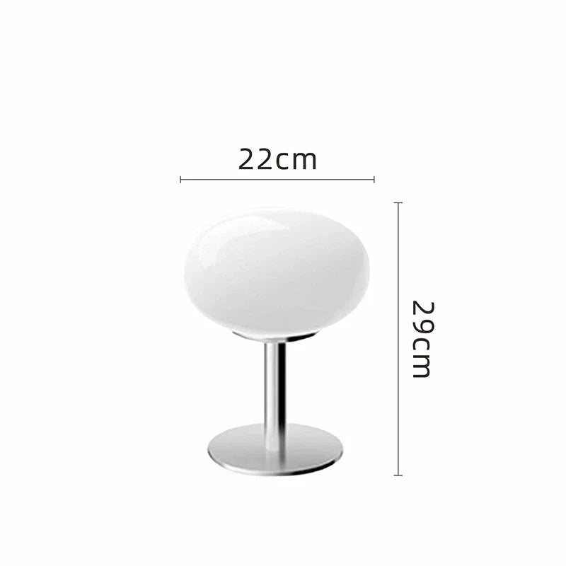 Tischlampe | Kompaktes Glasdesign Stilvoll Vielseitig Stimmungsvolles Licht Langlebig-Lollipop Weiß-Luzern Mode