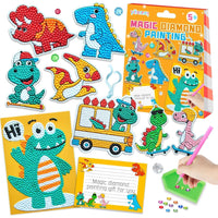 Diamond Painting Set | Kreativ Dino Einhorn Glitzer Lehrreich-Dino's-Luzern Mode