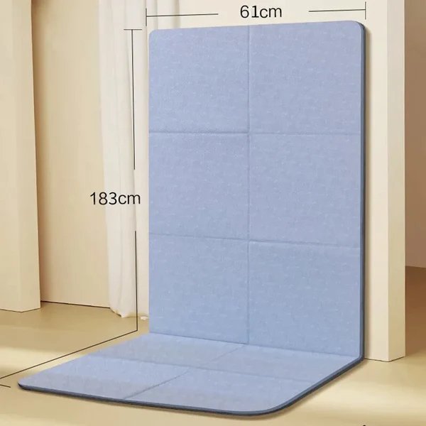 Yogamatte | Dick Faltbar Vielseitig Langlebig Komfortabel Rutschfest-Blau-Luzern Mode
