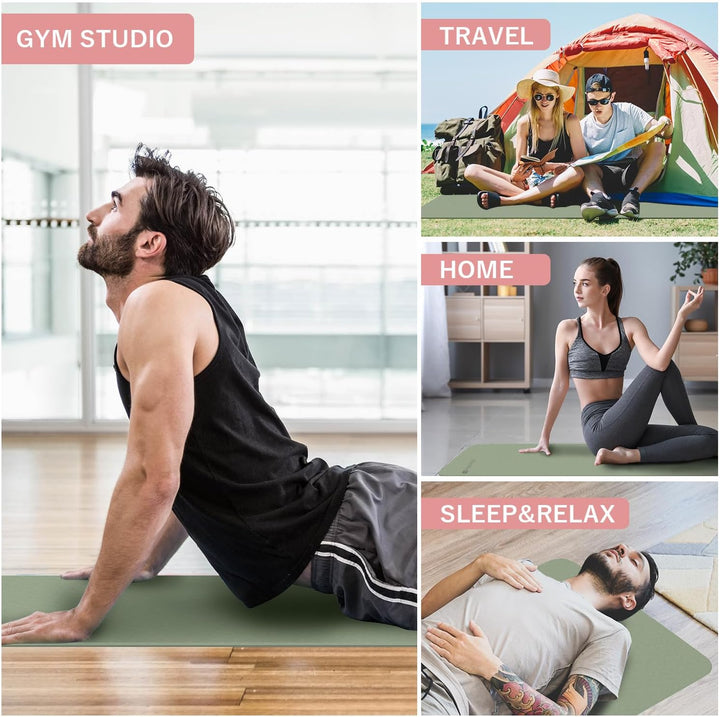 Yogamatte | Dick Faltbar Vielseitig Langlebig Komfortabel Rutschfest-Luzern Mode