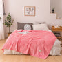 Flanell Decke | Warm Bequem Weich Langlebig Stilvoll Vielseitig-Rosa-70x100cm-Luzern Mode