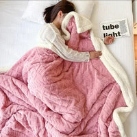 Fleece-Decke | Warm Weich Komfortabel Einfarbig Luxus Stilvoll Vielseitig-Luzern Mode