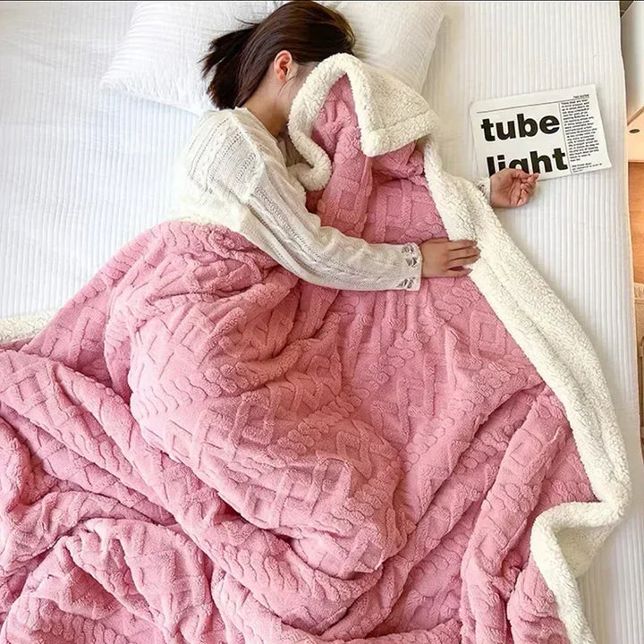 Fleece-Decke | Warm Weich Komfortabel Einfarbig Luxus Stilvoll Vielseitig-Luzern Mode