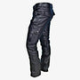Herren Leder Motorrad Hose mit Cargo Taschen, PU Material-Schwarz-S-Luzern Mode