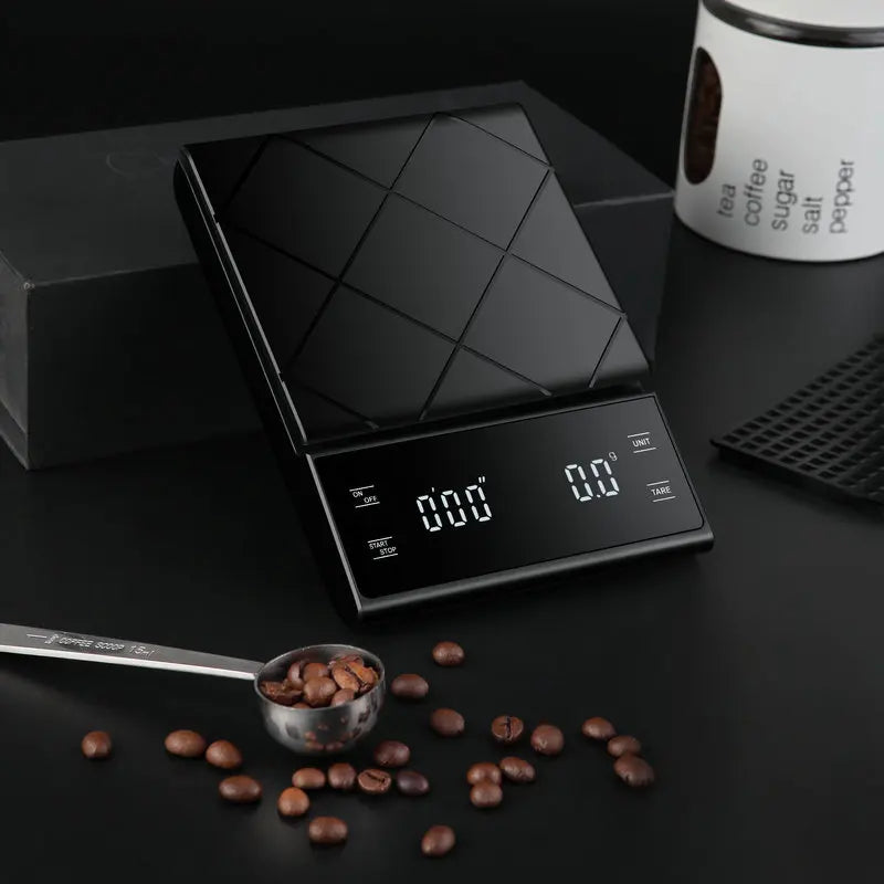 Küchenwaage | Digital Präzise Timer Vielseitig Langlebig-Schwarz-3Kg-Luzern Mode