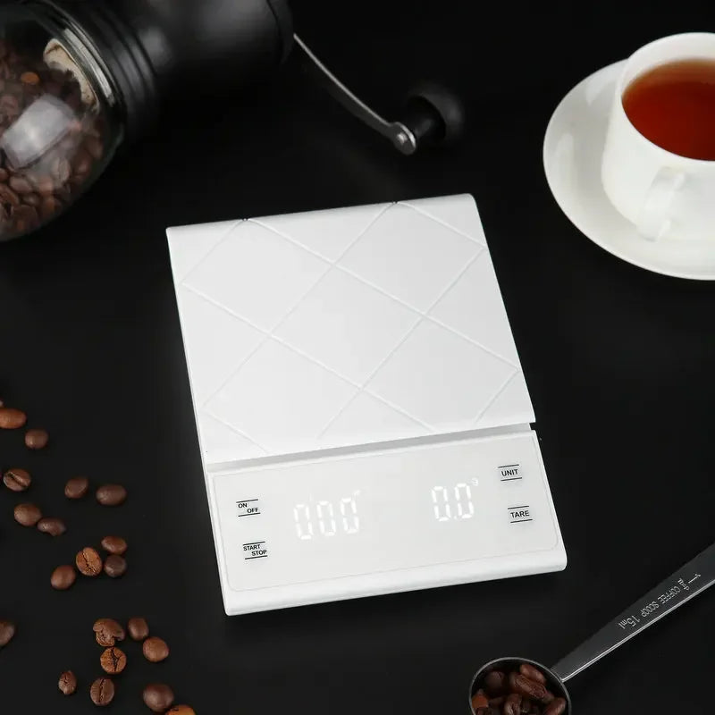 Küchenwaage | Digital Präzise Timer Vielseitig Langlebig-Weiß-3Kg-Luzern Mode