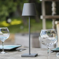 Tischlampe | Matt Nachhaltig Luxus Modern USB-C Wiederaufladbar Stilvoll-Mattgrau-Luzern Mode