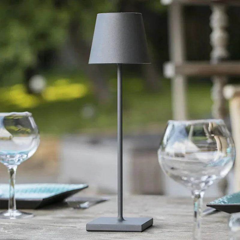 Tischlampe | Matt Nachhaltig Luxus Modern USB-C Wiederaufladbar Stilvoll-Mattgrau-Luzern Mode