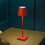 Tischlampe | Matt Nachhaltig Luxus Modern USB-C Wiederaufladbar Stilvoll-Mattrot-Luzern Mode