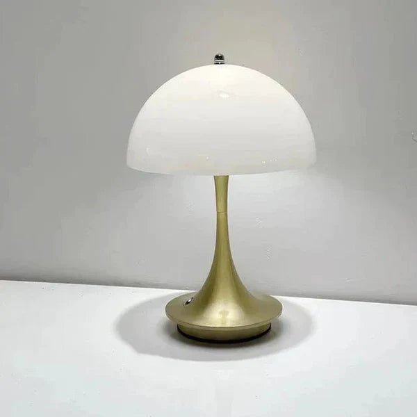 Tischlampe | Blütenknospe Kabellos Wiederaufladbar Vielseitig Stilvoll LED-Gold Weiß-Luzern Mode