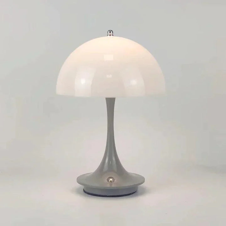Tischlampe | Blütenknospe Kabellos Wiederaufladbar Vielseitig Stilvoll LED-Grau Weiß-Luzern Mode