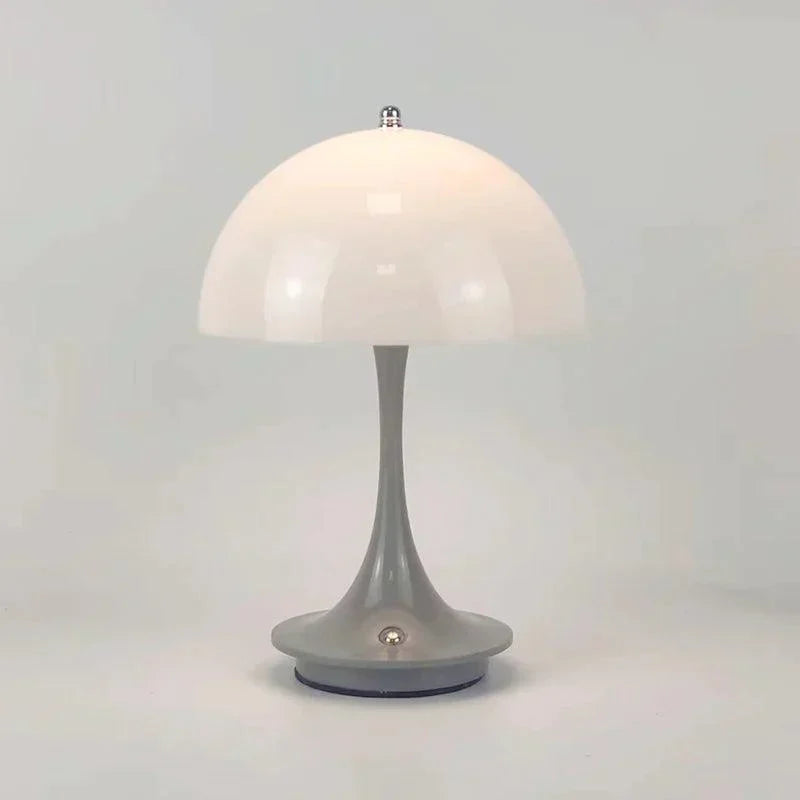Tischlampe | Blütenknospe Kabellos Wiederaufladbar Vielseitig Stilvoll LED-Grau Weiß-Luzern Mode