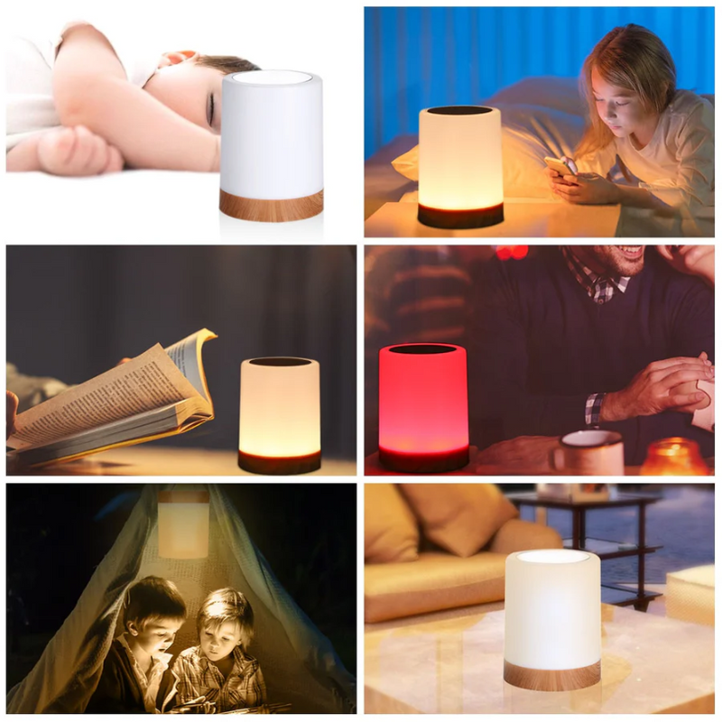 Nachtlicht | Dimmbar Design Stilvoll Stimmungsbeleuchtung LED Luxus Touch Energiesparend-Luzern Mode