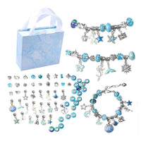 Armband Bastelset Einhorn DIY Schmuckset für Kinder-Blau-Luzern Mode