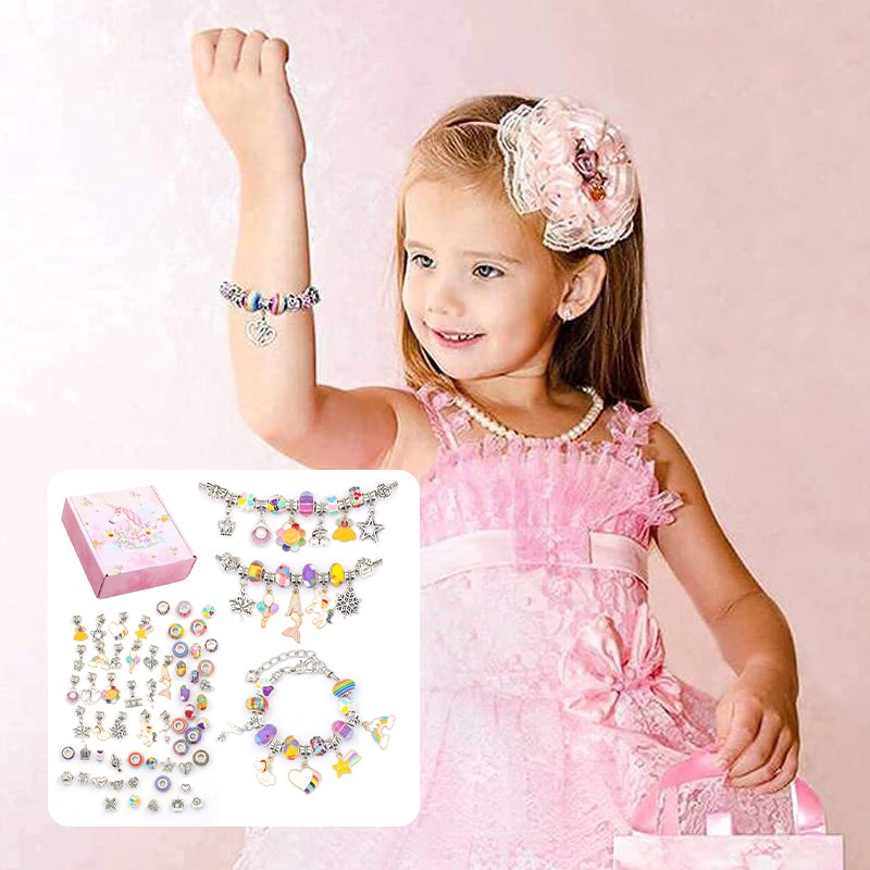 Armband Bastelset Einhorn DIY Schmuckset für Kinder-Luzern Mode