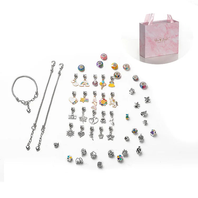 Armband Set mit Charms und Geschenkbox - Crystalli Schmuck-Luzern Mode