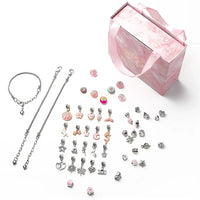 Armband Set mit Charms und Geschenkbox - Crystalli Schmuck-Rosa-Luzern Mode