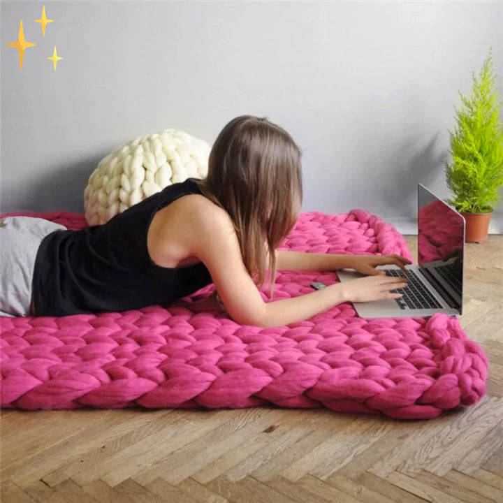 Decken-Wolgarn | DIY Weich Stilvoll Komfortabel Hobby Luxus-Luzern Mode