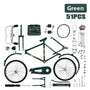 DIY Fahrradmodell | Selbstbau | Maßstab 1:10 | Hobby | Geschenk | Retro-Grün (DIY)-Luzern Mode